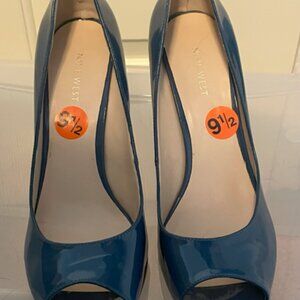 Size 9.5 - new - nine west shoes - blue